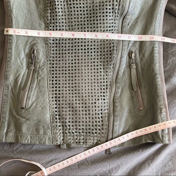 Bano eeMee Genuine Leather Biker Jacket - Picture 13 of 16